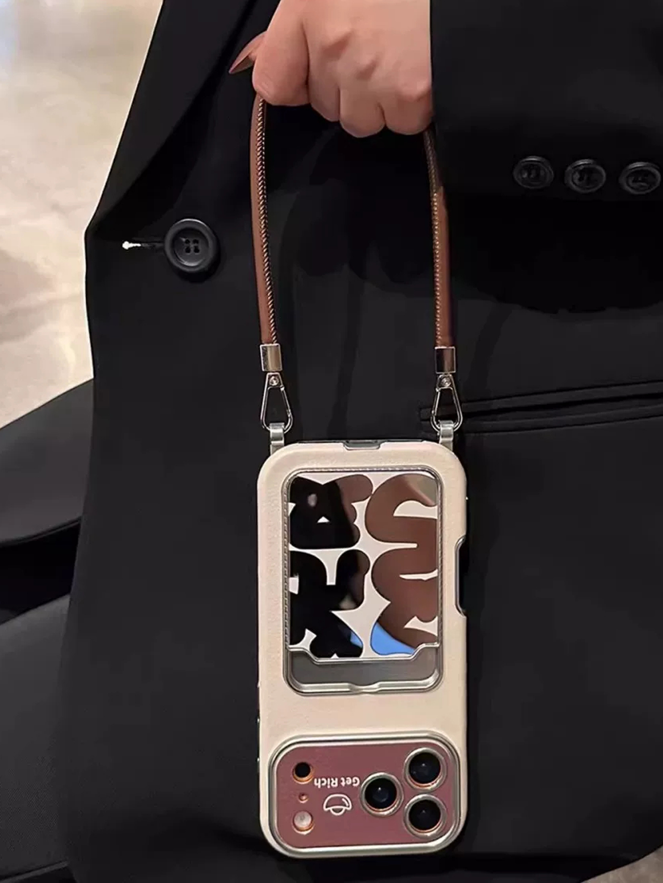 Luxury Leather Mirror Card Hol - огляд і ціна Leather Card Wallet