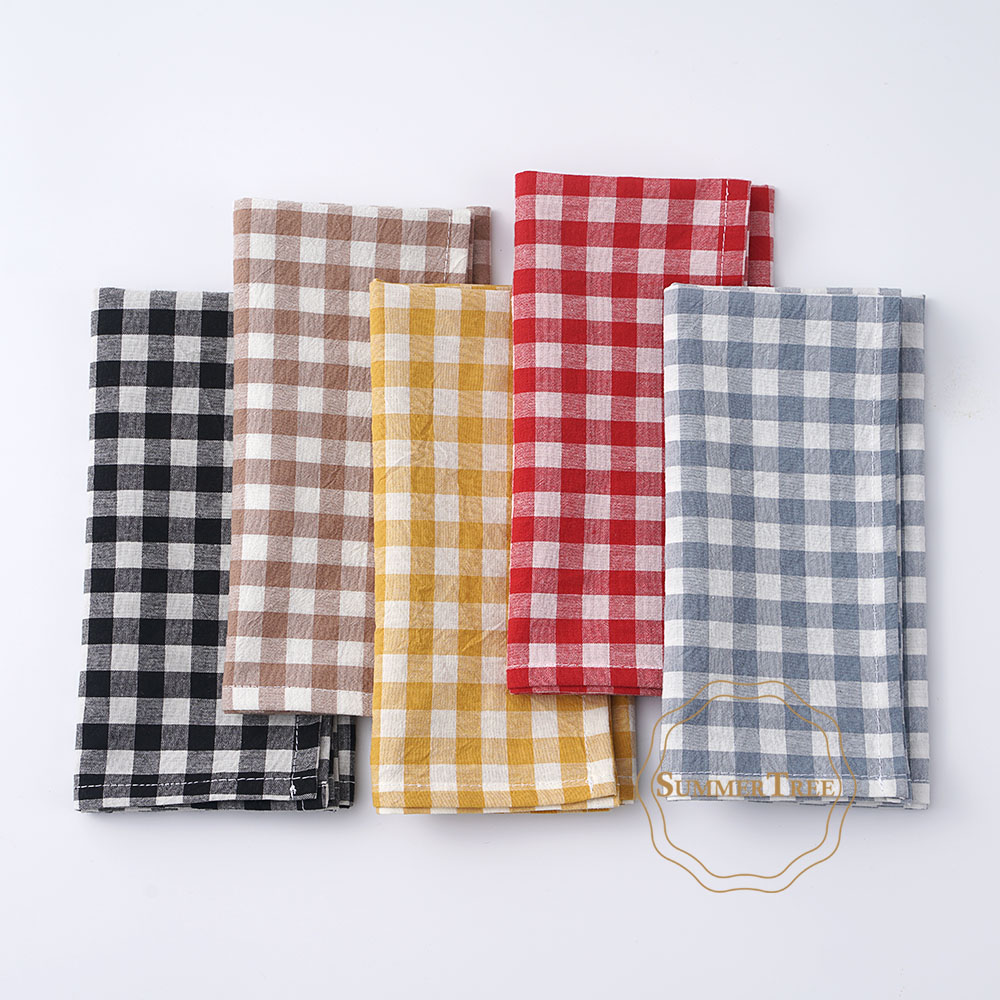 Gingham Cotton Napkin 42x42cm  - огляд і ціна Linen Napkin Set