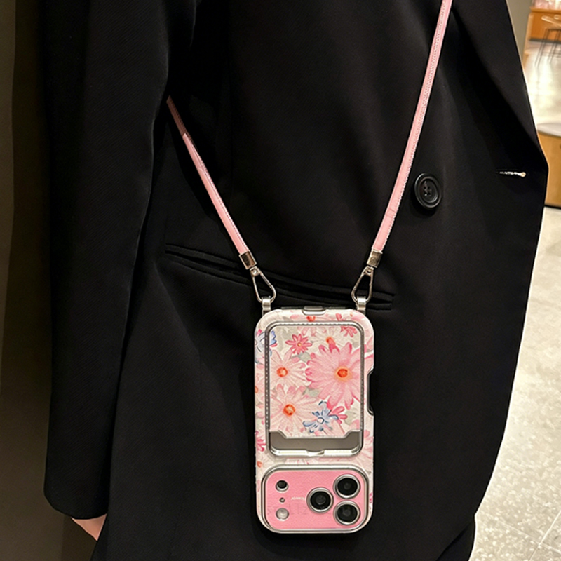 Pink Floral Faux Leather Textu - огляд і ціна Leather Card Wallet