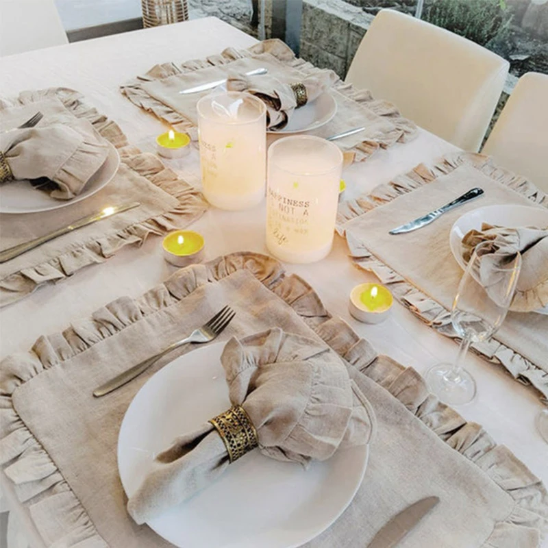Set of 6 100% Linen Napkins We - огляд і ціна Linen Napkin Set