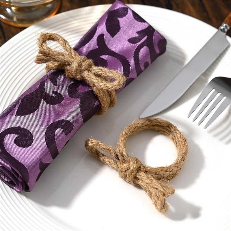 ABKP-12Pcs Linen Braided Bows  - огляд і ціна Linen Napkin Set